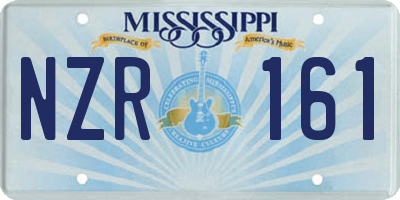 MS license plate NZR161