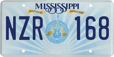 MS license plate NZR168