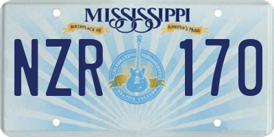 MS license plate NZR170