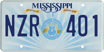 MS license plate NZR401