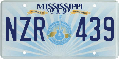 MS license plate NZR439