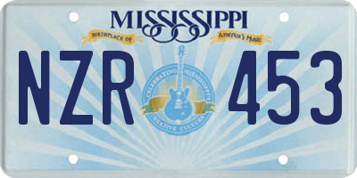 MS license plate NZR453