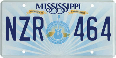 MS license plate NZR464
