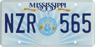 MS license plate NZR565