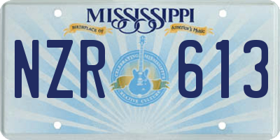 MS license plate NZR613