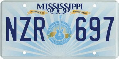 MS license plate NZR697