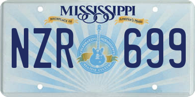 MS license plate NZR699