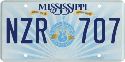 MS license plate NZR707
