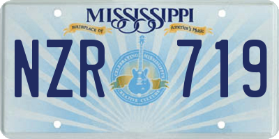 MS license plate NZR719