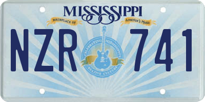 MS license plate NZR741