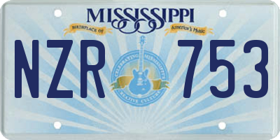 MS license plate NZR753