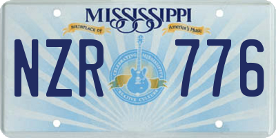 MS license plate NZR776
