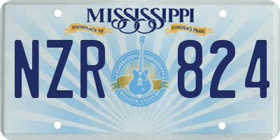 MS license plate NZR824
