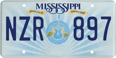 MS license plate NZR897