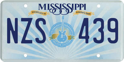MS license plate NZS439