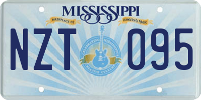 MS license plate NZT095