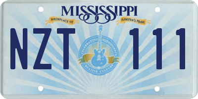MS license plate NZT111