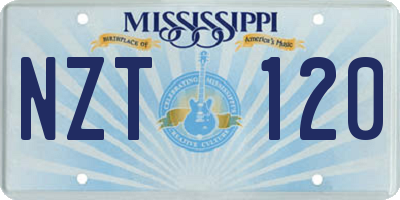 MS license plate NZT120