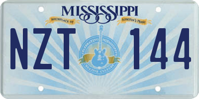 MS license plate NZT144
