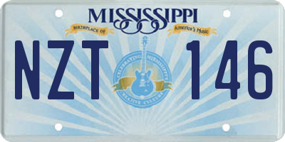 MS license plate NZT146