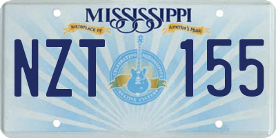 MS license plate NZT155