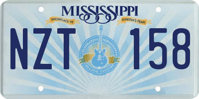 MS license plate NZT158
