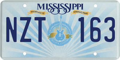 MS license plate NZT163