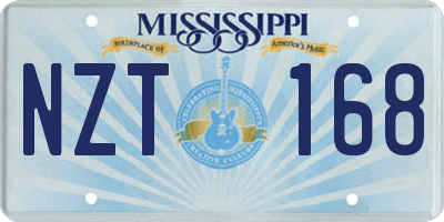 MS license plate NZT168