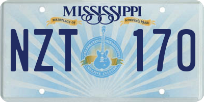 MS license plate NZT170