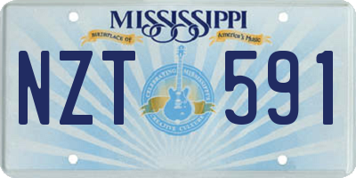 MS license plate NZT591