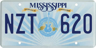 MS license plate NZT620