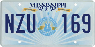 MS license plate NZU169