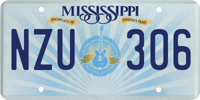 MS license plate NZU306