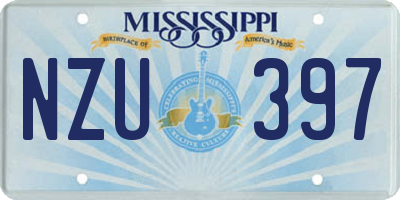 MS license plate NZU397