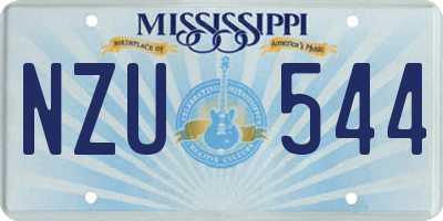 MS license plate NZU544