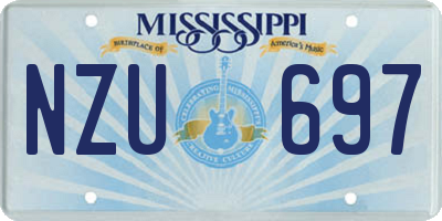 MS license plate NZU697