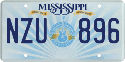 MS license plate NZU896