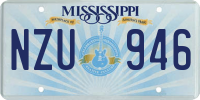 MS license plate NZU946
