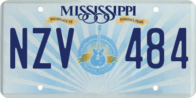 MS license plate NZV484