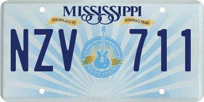 MS license plate NZV711
