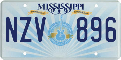 MS license plate NZV896