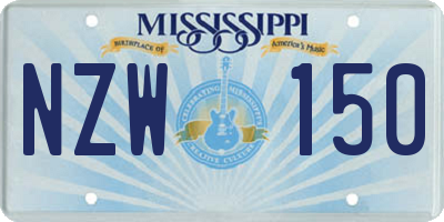 MS license plate NZW150