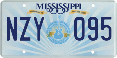 MS license plate NZY095