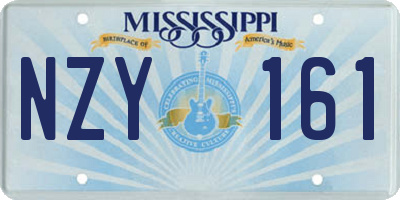 MS license plate NZY161