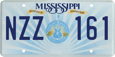 MS license plate NZZ161