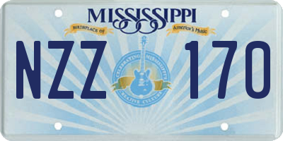 MS license plate NZZ170