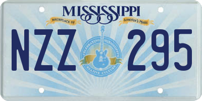 MS license plate NZZ295