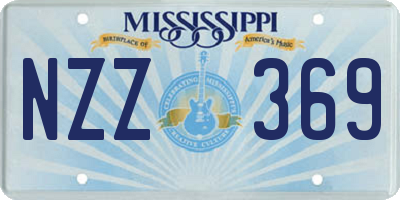 MS license plate NZZ369