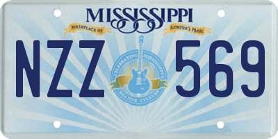 MS license plate NZZ569