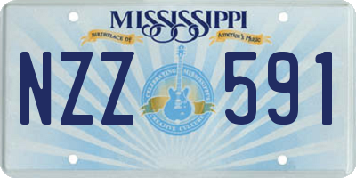 MS license plate NZZ591